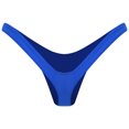 thumbnail image 1 of dPois Culotte String Aguichant pour Femmes en Forme de V -t-back Mini Bikini pour Fête à la Piscine Privée Bleu Royal G, 1 of 6