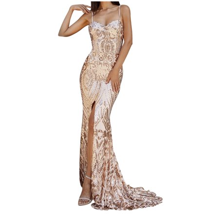 

Red Dresses for Women Sexy Dresses for Women Fashion Women Autumn Plain Causal V-Neck Sleeveless Party Evening Dress Summer Savings Clearance 2022 Beach Dresses for Women Corset Dress Gold XL