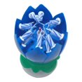 thumbnail image 1 of New Double-deck Rotating Music Lotus Flower Candle For Birthday, 1 of 2