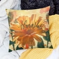 thumbnail image 2 of BANET Hello Summer Vibes Palm Leaves Decorative Throw Pillow Covers, Sunshine Tropical Plant Monstera Porch Outdoor Pillowcase, Green Pink Stay Awhile Hawaii Cushion Case Home Decor White, 2 of 5