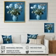 thumbnail image 4 of Designart "Blooming Azure Blue Tulips II" Tulips Canvas Art Print, 4 of 7