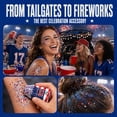 thumbnail image 5 of Red White Blue Hair Glitter Stick, 4th of July American Flag Star Face and Body Glitter, Fourth of July Accessories, Waterproof Glitter Makeup for Women for Football Game(G), 5 of 8