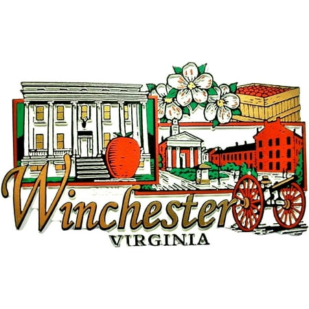 

Historic Winchester Virginia with Apple Blossoms Fridge Magnet