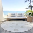 thumbnail image 6 of Addison Rugs Chantille Indoor/Outdoor Transitional Circles Beige Washable Round Rug, 8' x 8', 6 of 6