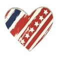thumbnail image 2 of Beautynvta 4th of July Decorations Wooden Heart Ornaments, Patriotic Memorial Day Tiered Tray Decor, American Flag Decor Heart Signs for Shelf Fireplace Table Decor, 2 of 6
