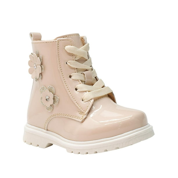 Botin Para Niña Invierno Yuyin® Color Charol Maquillaje beige 13