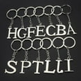 thumbnail image 2 of Personalized Initial Letter Keychain - High-Quality Zinc Alloy, Multi-Layer Electroplating, Polished Finish, 9.7cm Length - Perfect Gift, 2 of 3