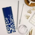 thumbnail image 4 of Daisy Skinny Tumblers with Lids and Straws - 20oz Stainless Steel Insulated Floral Travel Slim Cups, Perfect Daisy Gifts for Women, Daisy Decor, Keeps Drinks Hot for 4+ Hours and Cold for 10+ Hours, 4 of 6