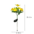 thumbnail image 3 of Daiosportswear Special Offers Solar Flower Lights Outdoor, Solar Flowers Garden Decorative Lights Waterproof Led Landscapes Stake Lights Auto On/off Bright Up To 8 Hrs, 3 of 6