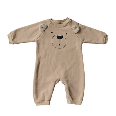 

XINSHIDE Newborn Infant Baby Girls Boys Autumn Animal Cotton Long Sleeve Romper Jumpsuit Baby Girl Clothes
