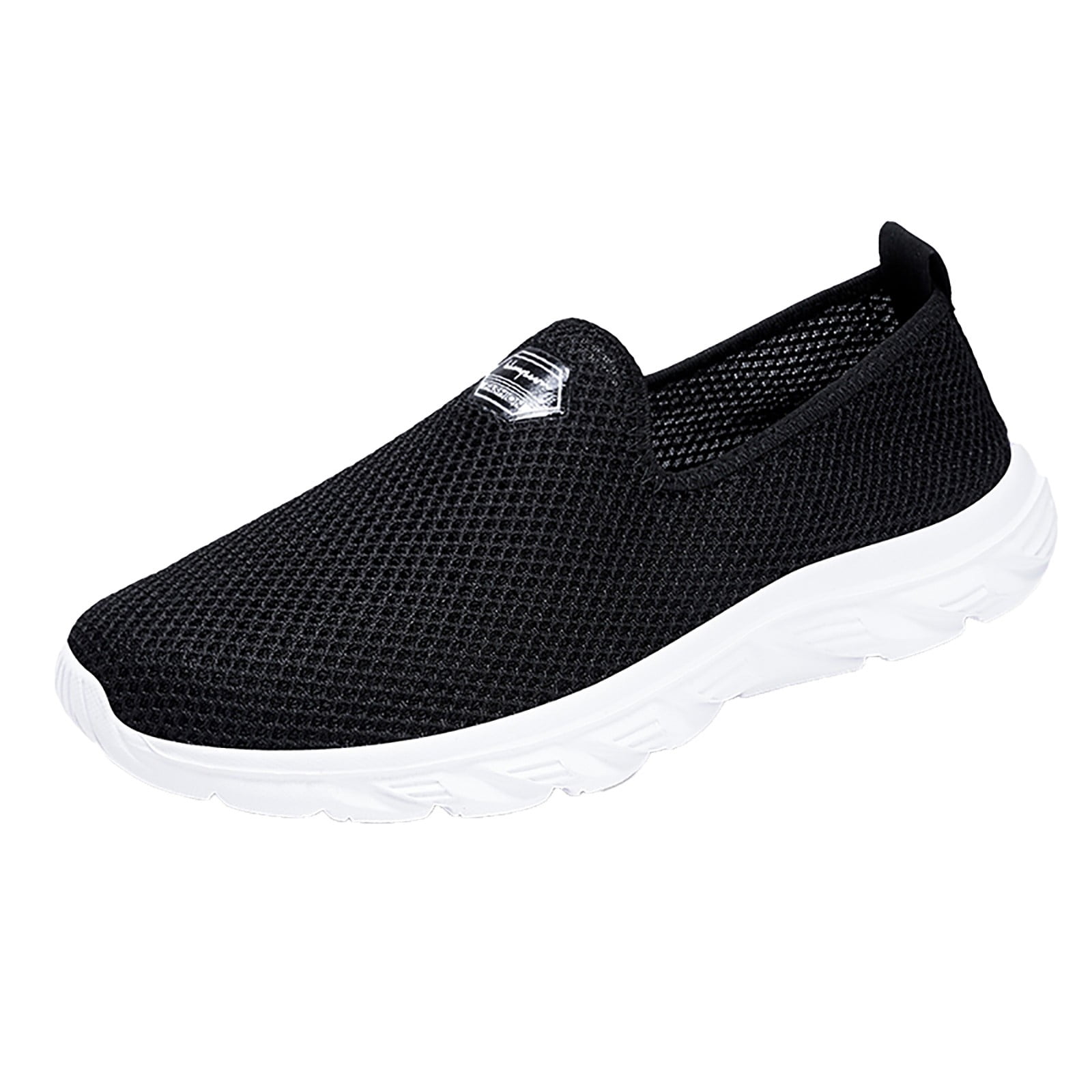 Mens Flat Athletic Hollow Out Breathable Loafers Slip-On Mesh Summer Casual Shoe