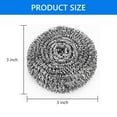 thumbnail image 4 of Hengbo 15 Pcs Premium Stainless Scrubber Stainless Steel Sponges Cleaning Ball for Kitchen Cleaner, 4 of 8