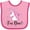 Pink and Fuchsia, variant on Inktastic 1st Birthday Unicorn Girls Baby Bib