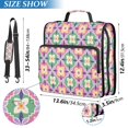 thumbnail image 2 of FORMRS Zipper Binder with Shoulder Strap 2-inch Ring 500 Sheet Capacity File Bag, Pink Mosaic Pattern, 2 of 5
