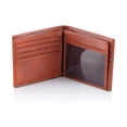 thumbnail image 6 of Stealth Mode Leather Bifold Wallet for Men With ID Window and RFID Blocking (Light Brown), 6 of 8