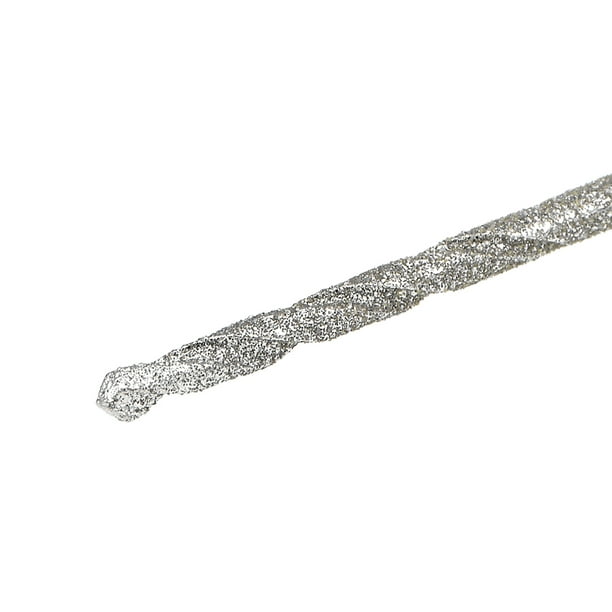 2pcs Foret Hélicoïdal Mèche Diamant 2.1mm en Acier Rapide HSS pour Verre  Coquillages Pierre Carrelage 