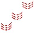 thumbnail image 1 of Yuarrent 1 Juego de guirnalda de corazón, decoración de fiesta con purpurina, decoración del día de San Valentín, pancarta colgante, Rojo 3piezas, 1 of 5