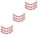 thumbnail image 2 of Juego de pancartas colgantes de papel Advancent con guirnalda de corazones Rojo 3piezas, 2 of 5