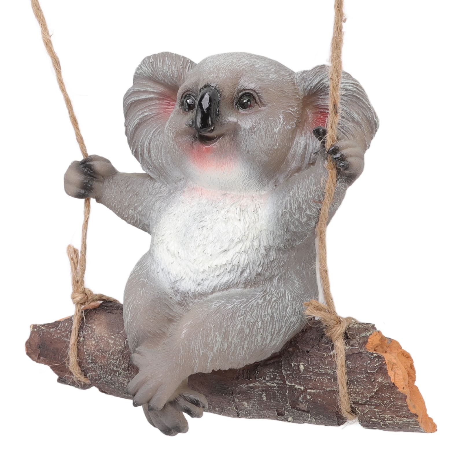 LAZIOEGR Swing Koala Sculpture Synthetic Resin Animal Statues Decoration for Garden, Patio & Outdoor Ornament, 7.1 inches / 18 cm