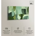 thumbnail image 2 of Tualipa Green Abstract Canvas Wall Art by Art Remedy, Gallery Wrapped, 15"x10", 2 of 7
