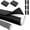 Black, variant on Portable AC Hose Insulation Sleeve, Neoprene Air Conditioner Exhaust Hose Cover for 5" & 5.9" Diameter Hoses, Heat Shield Wrap with 3 Adjustable Buckle Straps for Home Office (1 Set, Gray)
