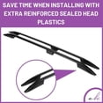 thumbnail image 4 of ERKUL Roof Side Rails Rack for Mitsubishi Outlander Sport ASX 2011-2024 | All Weather Roof Rack Aluminum Side Rails for Rooftop, Luggage Carrier, Kayak, Canoe, Ski, Snowboard | Black, 4 of 7