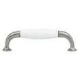 thumbnail image 5 of Kitchen Cabinet Pulls 10 Pack - 3-3/4" Hole Sumo Arch White Brushed Handles - 4-3/8" Length Drawer Pulls for Cabinets, Dresser, Bathroom - P007996BN, 5 of 5