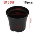 thumbnail image 4 of 10 PCS Plant Pots Black Plastic Plant Nursery Pots Multiple Sizes Large Garden Flower Pot Container For Succulents Cuttings, 4 of 8