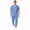 Ceil Blue, variant on Men's Scrub Set, V-Neck Top & Cargo Pants, 8 Pockets, True Navy Blue, S