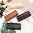 thumbnail image 5 of Unique Bargains Oval Eyeglasses Case Portable Eyeglasses Storage 6.3"x2.56"x1.38" Deep Brown, 5 of 5