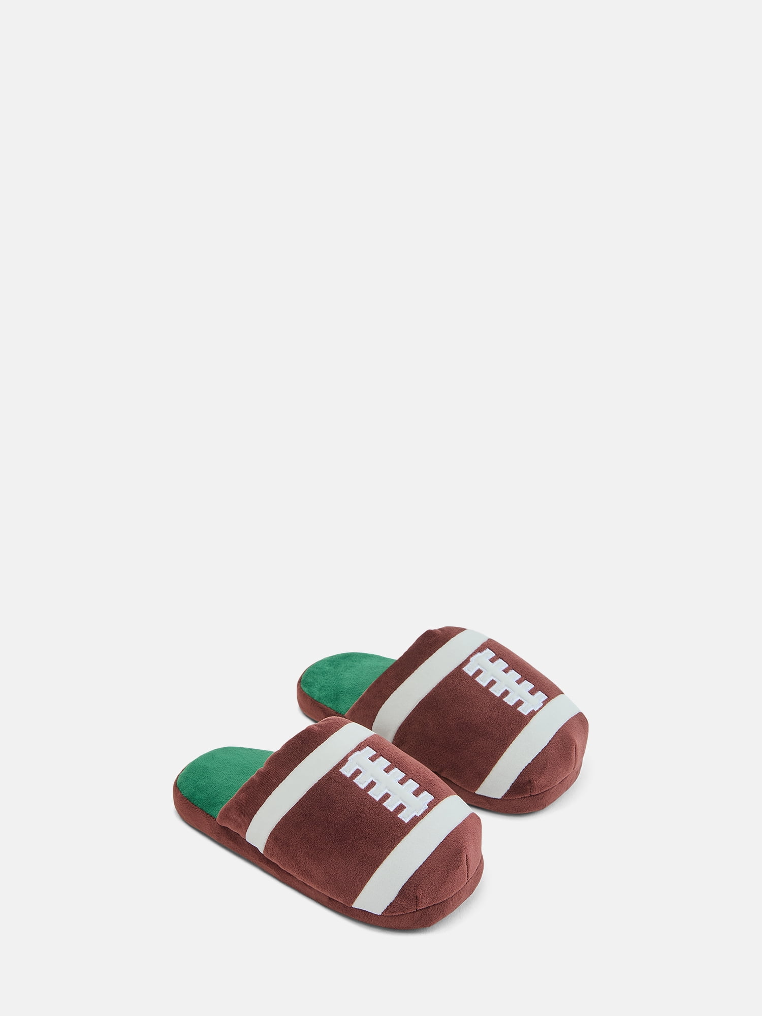 Wonder Nation Little and Big Boys Sports Puffed Scuff Slippers