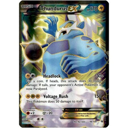 Pokemon X & Y Roaring Skies Single Card Full Art Ultra Rare Thundurus-EX