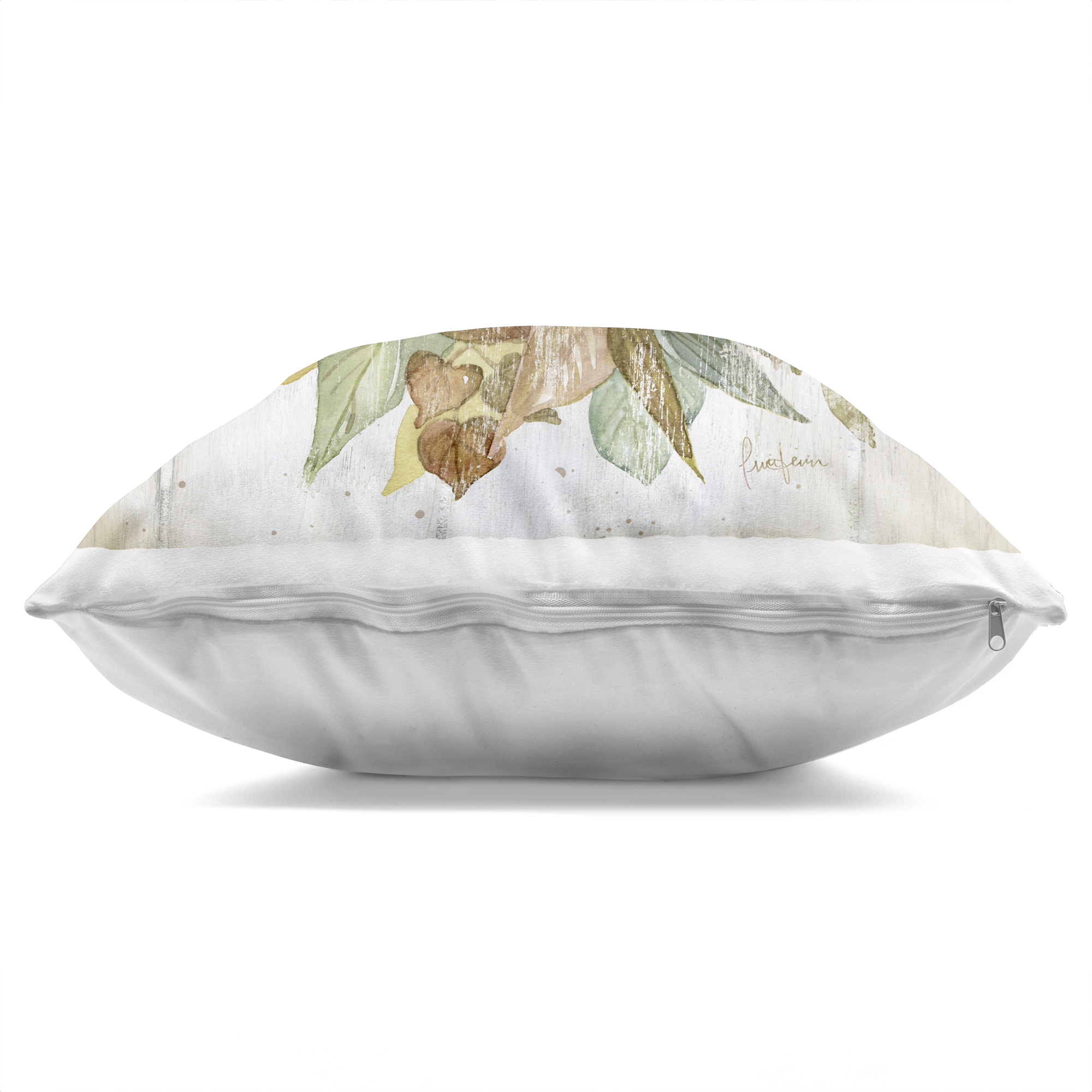 Stupell Industries Give Thanks Pumpkin & Leaves Decorative Printed Throw Pillow, design by Livi and Finn