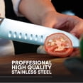 thumbnail image 3 of Set de Cuchillos de Chef MasterChef 5 Piezas con Estuche de Lona de Acero Inoxidable Alto Carbono, 3 of 7