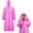 Pink, variant on LALACE Waterproof Rain Ponchos for Adults, One Size