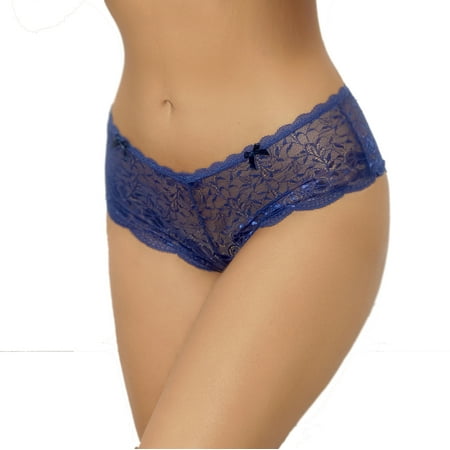 

Lacy Line Sexy Lace Classic Boyshort Panties With Mini Bows