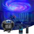 thumbnail image 2 of Proyector de cielo estrellado con Bluetooth, altavoz de música, proyector de luz nocturna LED, Galaxia nebulosa, estrella del océano, Luna, lámpara de noche, 2 of 4