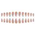 thumbnail image 4 of Fofosbeauty 24 pcs Almond Fake Nails, Medium Press on French Tip Nails, Almond Three Color, 4 of 8