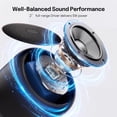 thumbnail image 4 of Portable Bluetooth Speaker,IPX5 Waterproof Wireless Speaker with Bluetooth 5.0,20H Playtime,Built-in Mic Mini Speaker for Outdoor/Party/Beach/Travel/Gifts Black, 4 of 10