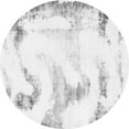 thumbnail image 1 of Ahgly Company Indoor Round Abstract Gray Modern Area Rugs, 7' Round, 1 of 4