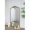 thumbnail image 2 of LiviNest 66 Inch Full Length Mirror - Vintage Gold Arched Floor Mirror with Ornate Carvings - Large Standing Mirror for Content Creators & Home Decor, 2 of 5
