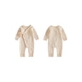 thumbnail image 3 of RUINIXCW Baby Fall Sweater Romper Wrap Side-Tie Long Sleeve Knit Bodysuit, 3 of 6