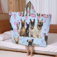 thumbnail image 5 of French Bulldogs Hooded Bath Towel，50"x30" for Ages 3 To 12 Kids, Quick Dry Lightweight Soft Microfiber Hood Beach Towel Cover Up for Kids, 5 of 7