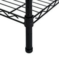 thumbnail image 4 of Hyper Tough 4 Tier Metal Storage Rack, Wire Shelving, 350lbs Loading Capacity for Each Shelf, Black Color, 4 of 8