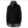 Dockers Men's The Grayson Wool Blend Hooded Military Jacket, Black, X-Large