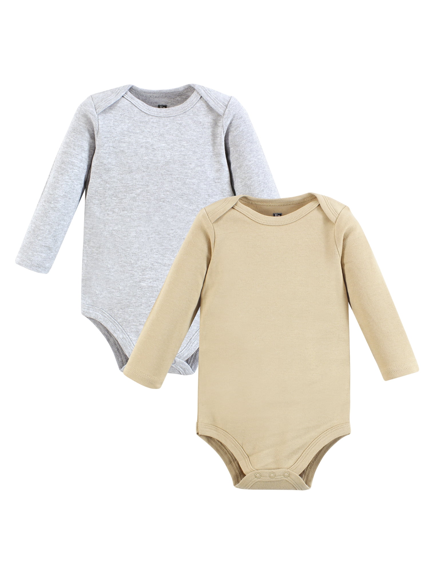Hudson Baby Cotton Long Sleeve Bodysuit, 10-Pack, Newborn-18 Months