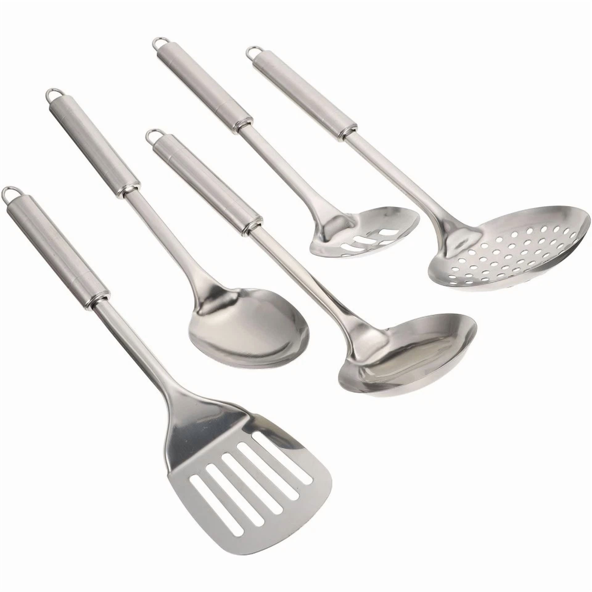 KNACK - Kitchen Set Baby Metal Utensils Stainless Steel Spoons For Cooking