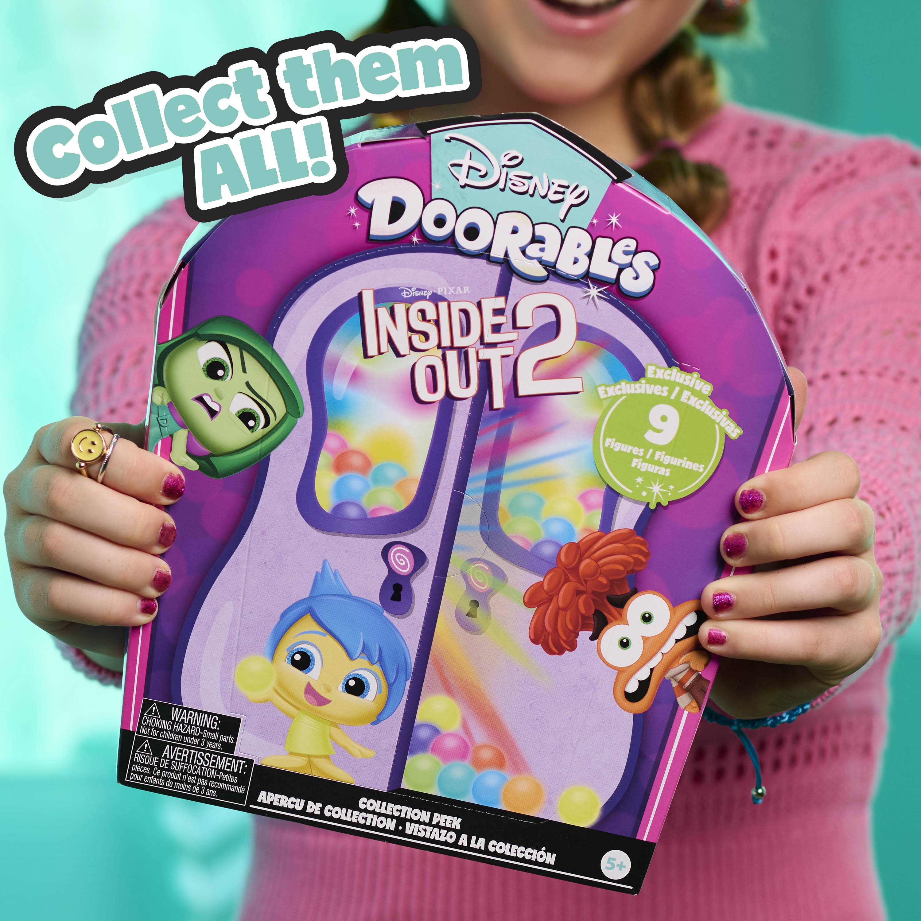 Disney Doorables Inside Out 2 9pk Collectible Figures, Ages 5+