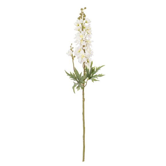 Vickerman 33" Artificial White Larkspur Spray. 3 Stems In A Bag.