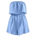 thumbnail image 4 of Bigetiay Girls Solid Sleeveless Romper Jumpsuit Casual Summer Outfit Toddler Baby Soft Playwear for Daily Leisure Campus Outdoor, Size 7-8 Years, 4 of 4